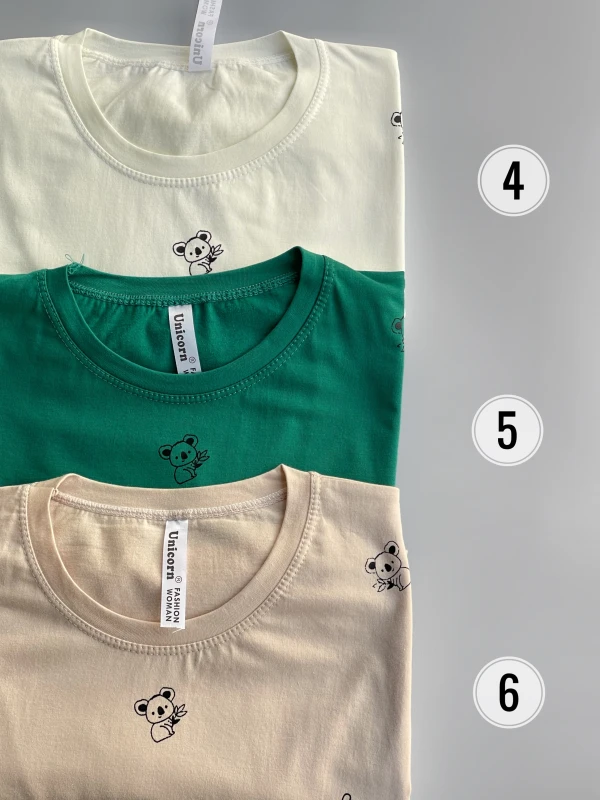 تیشرت قواره نرمال تمام چاپ کوالا