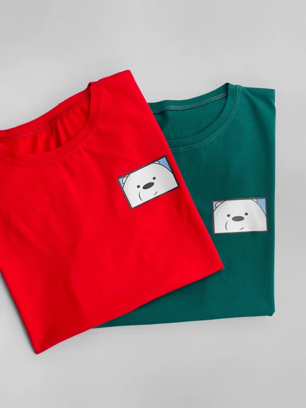 تیشرت قواره نرمال کادر سفید