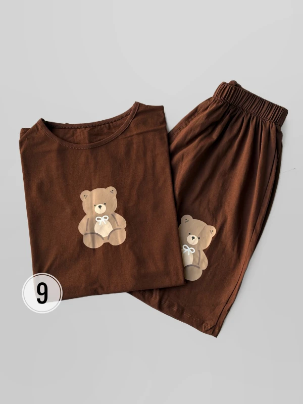 ست تیشرت شورتک تدی 1707
