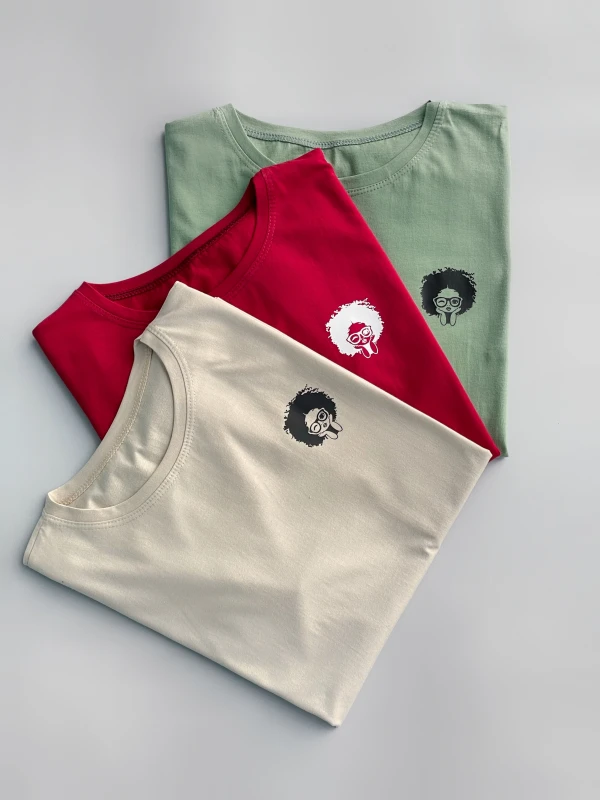 تیشرت قواره نرمال دختر فرفری