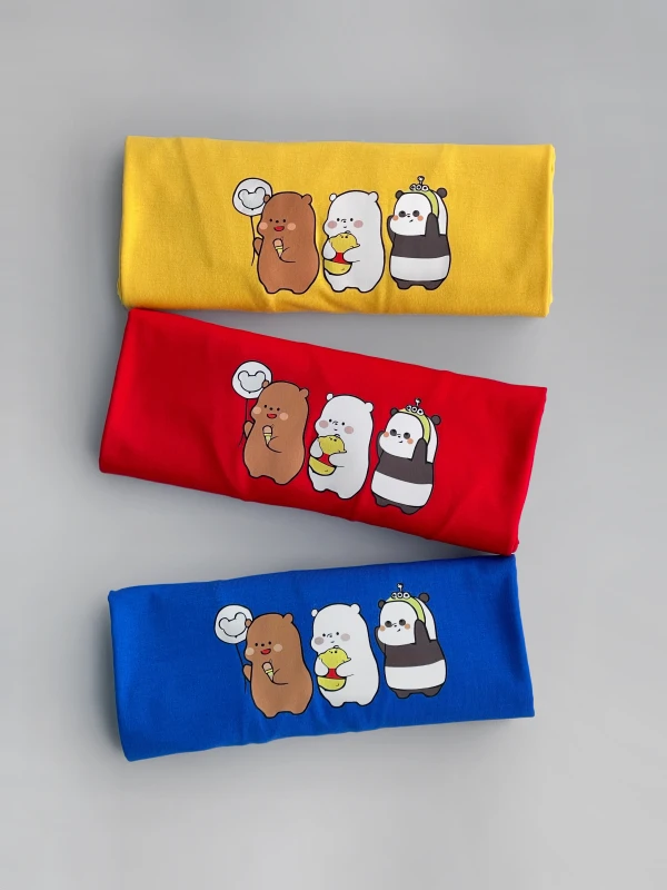 تیشرت قواره نرمال کله فندقی بستنی