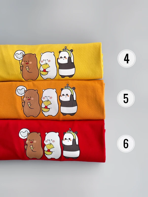 تیشرت قواره نرمال کله فندقی بستنی